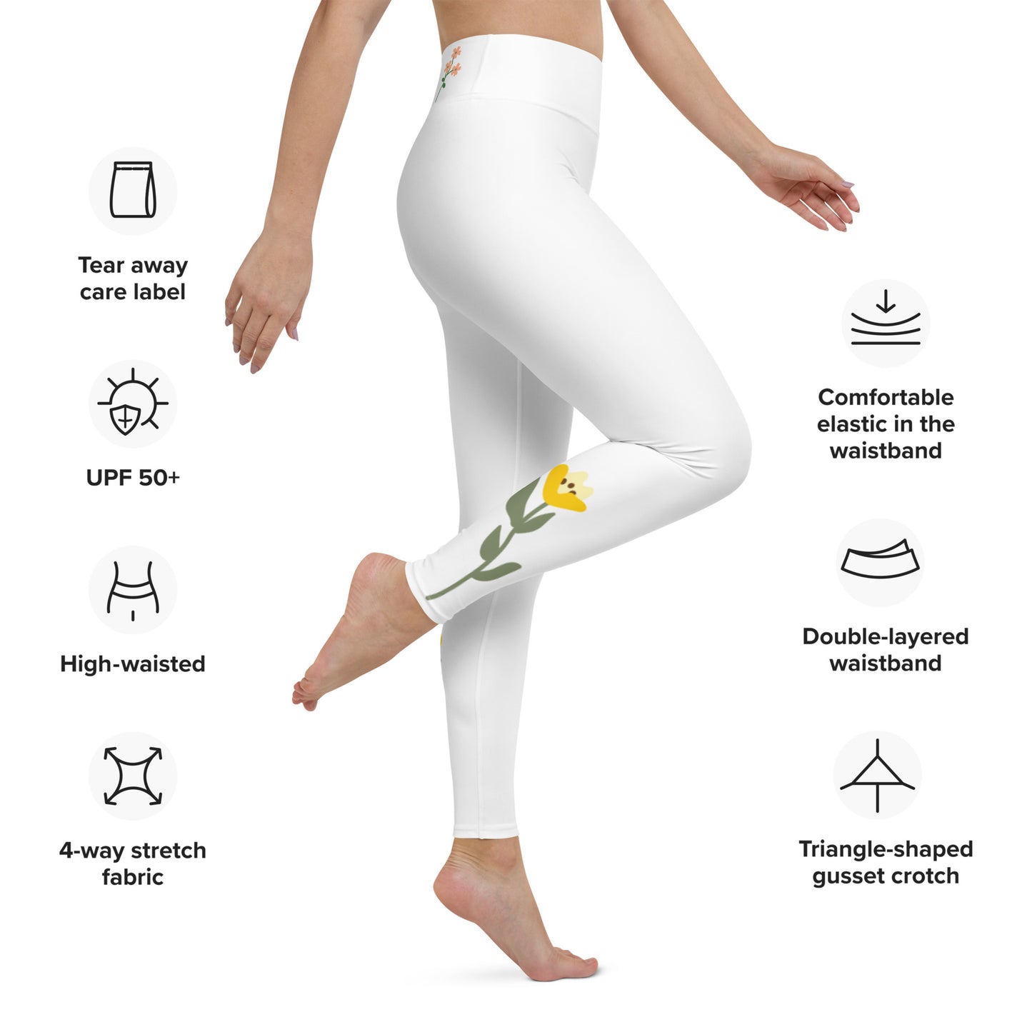 Wild Flower Yoga Leggings